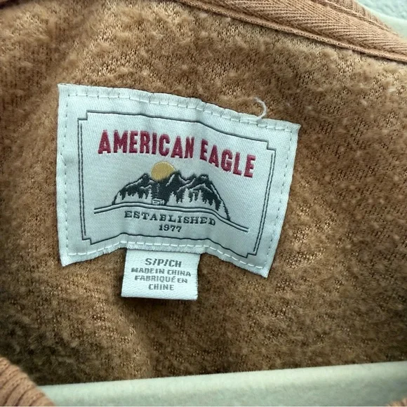 American Eagle Outfitters Tan Sherpa Jacket - Picture 4 of 7
